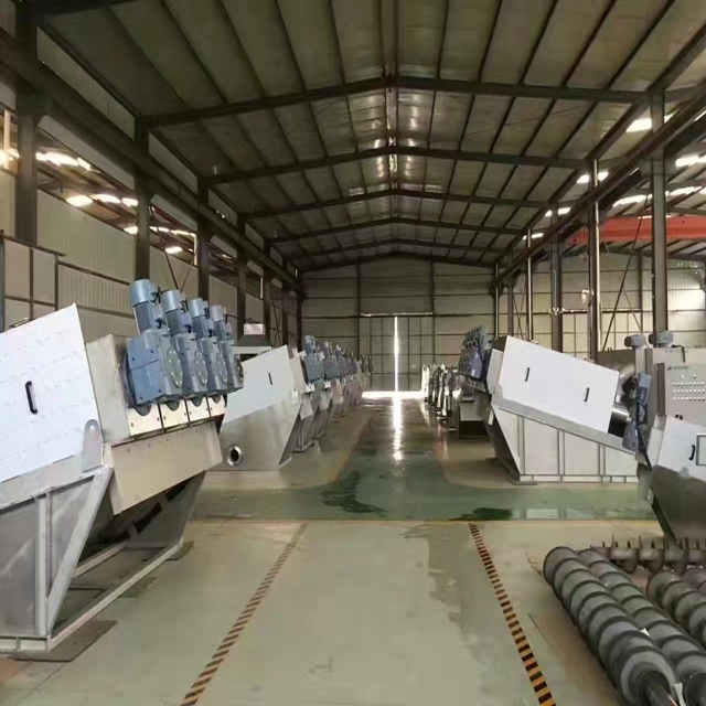 JHM Industrial Volute Screw Type Sludge Dehydrator Multi Plate Filter Press