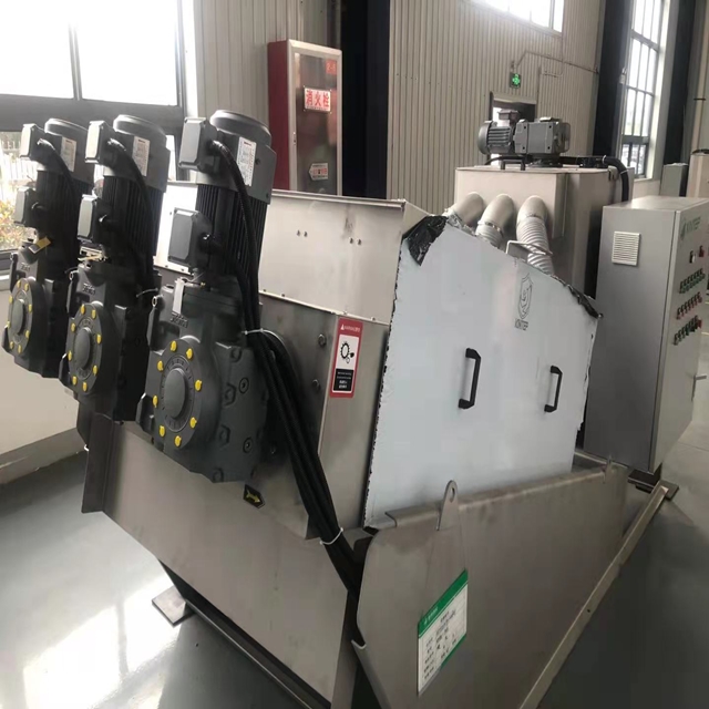 JHM Industrial Volute Screw Type Sludge Dehydrator Multi Plate Filter Press